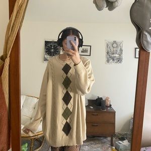 Oversized grandpa sweater